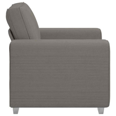 SOFA FOTEL JASNOSZARY 59CM TKANINA SZTRUKSOWA
