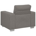SOFA FOTEL JASNOSZARY 59CM TKANINA SZTRUKSOWA
