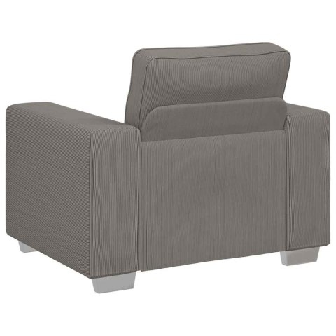 SOFA FOTEL JASNOSZARY 59CM TKANINA SZTRUKSOWA