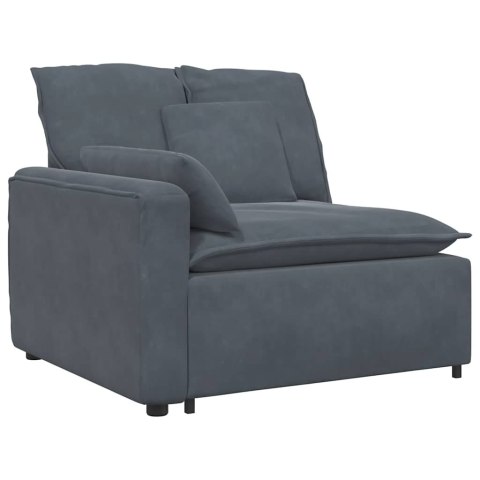 SOFA MODUŁOWA Z PODUSZKAMI CIEMNOSZARA