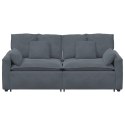 SOFA MODUŁOWA Z PODUSZKAMI CIEMNOSZARA