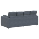SOFA MODUŁOWA Z PODUSZKAMI CIEMNOSZARA