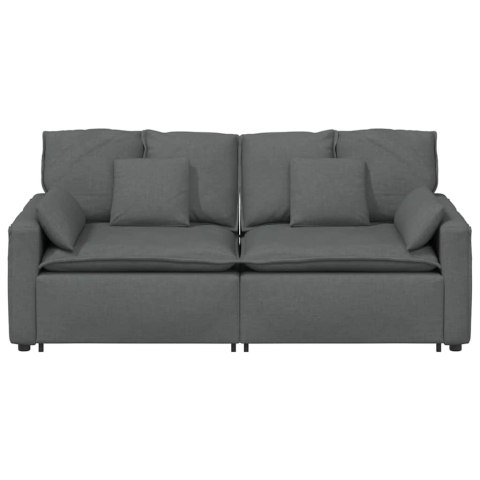 SOFA MODUŁOWA Z PODUSZKAMI CIEMNOSZARA