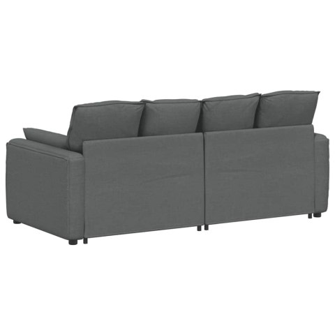 SOFA MODUŁOWA Z PODUSZKAMI CIEMNOSZARA