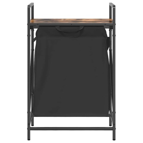 KOSZ NA PRANIE 1 KOMORA Z PÓŁKĄ PRZYDYMIONY DĄB