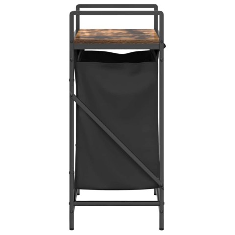 KOSZ NA PRANIE 1 KOMORA Z PÓŁKĄ PRZYDYMIONY DĄB