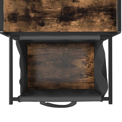 KOSZ NA PRANIE 1 KOMORA Z PÓŁKĄ PRZYDYMIONY DĄB