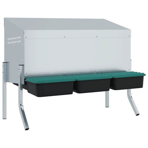 KURNIK LĘGOWY 3 KOMORY Z NOGAMI OCYNKOWANA STAL