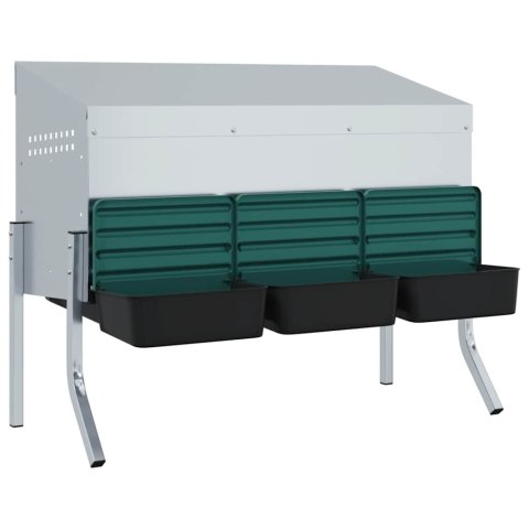 KURNIK LĘGOWY 3 KOMORY Z NOGAMI OCYNKOWANA STAL