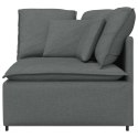 MODUŁOWY NAROŻNIK SOFA Z PODUSZKAMI CIEMNOSZARY 100CM