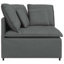 MODUŁOWY NAROŻNIK SOFA Z PODUSZKAMI CIEMNOSZARY 100CM