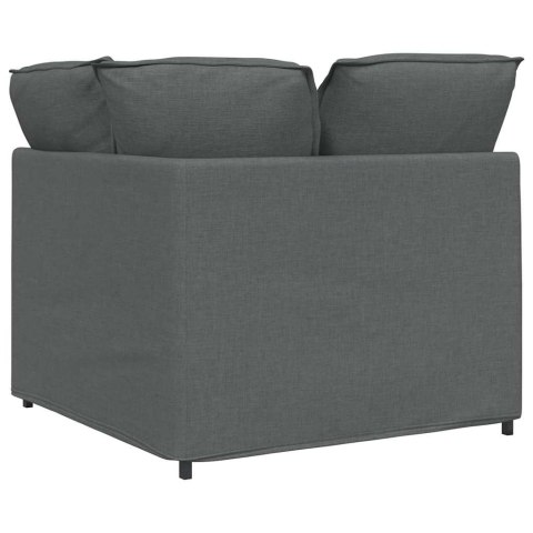 MODUŁOWY NAROŻNIK SOFA Z PODUSZKAMI CIEMNOSZARY 100CM