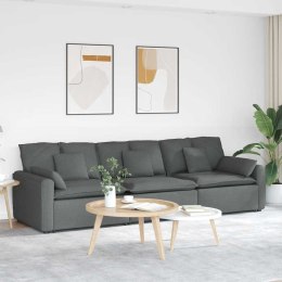 SOFA MODUŁOWA Z PODUSZKAMI CIEMNOSZARA