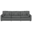 SOFA MODUŁOWA Z PODUSZKAMI CIEMNOSZARA