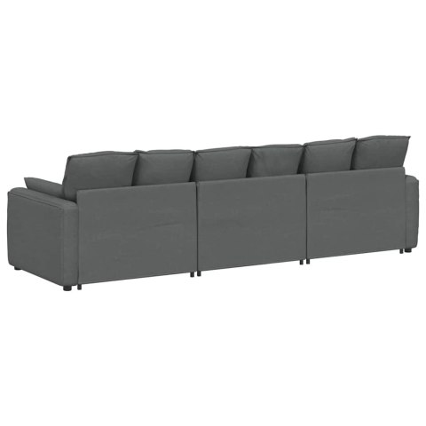 SOFA MODUŁOWA Z PODUSZKAMI CIEMNOSZARA
