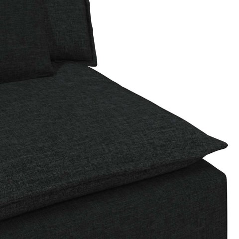 SOFA MODUŁOWA Z PODUSZKAMI CZARNA