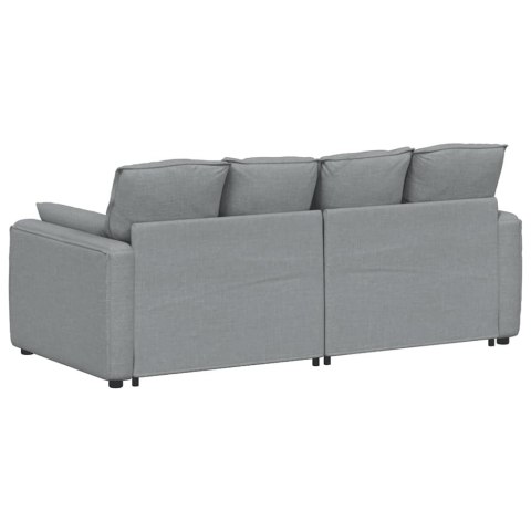 SOFA MODUŁOWA Z PODUSZKAMI JASNOSZARA
