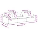 SOFA MODUŁOWA Z PODUSZKAMI JASNOSZARA