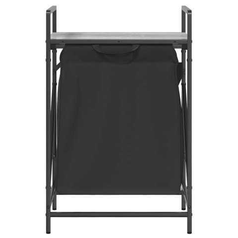 KOSZ NA PRANIE 1 KOMORA Z PÓŁKĄ SZARY DĄB SONOMA