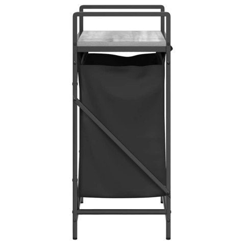 KOSZ NA PRANIE 1 KOMORA Z PÓŁKĄ SZARY DĄB SONOMA