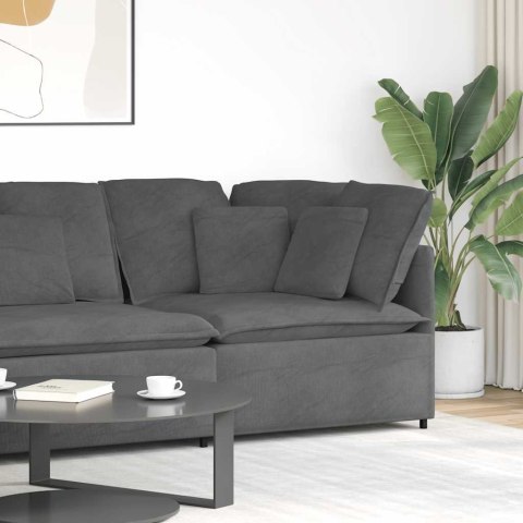 MODUŁOWY NAROŻNIK SOFA Z PODUSZKAMI CIEMNOSZARY 100CM