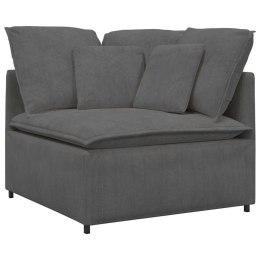 MODUŁOWY NAROŻNIK SOFA Z PODUSZKAMI CIEMNOSZARY 100CM