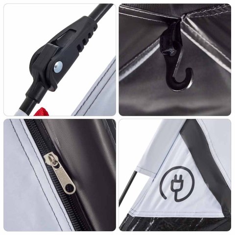 NAMIOT 4-OS. BIAŁY ZACIEMNIANY SZYBKIE ROZKŁADANIE