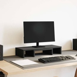 PODSTAWKA POD MONITOR REGULOWANA CZARNY DĄB 60X24X10,5CM