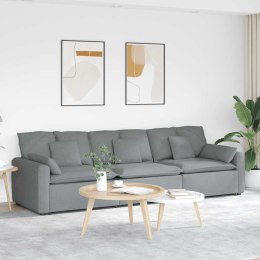 SOFA MODUŁOWA Z PODUSZKAMI JASNOSZARA