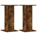 STOJAKI NA ROŚLINY 2 SZT. PRZYDYMIONY DĄB 30X30X60CM