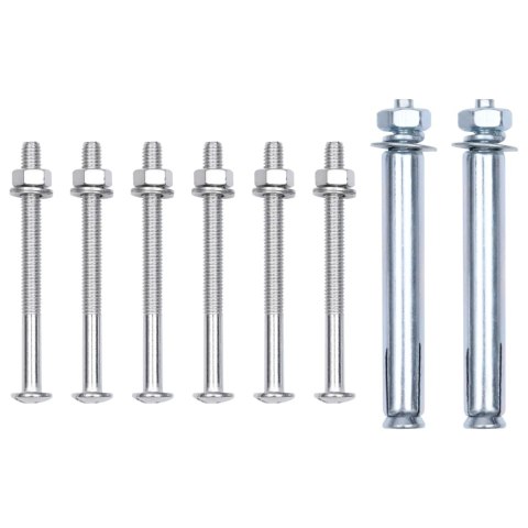 WSPORNIKI DO SŁUPKÓW OGRODZENIOWYCH 2 SZT. STAL GALWANIZOWANA