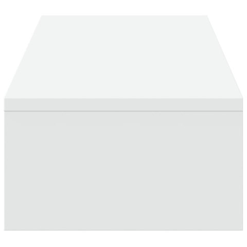 PODSTAWKA POD MONITOR Z SZUFLADAMI PODWÓJNA BIAŁA 100X27X15CM