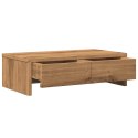 PODSTAWKA POD MONITOR Z SZUFLADAMI DĄB ARTISIAN 50X27X15CM