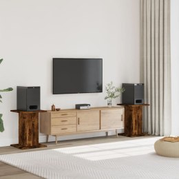 PODSTAWKI POD GŁOŚNIKI 2 SZT. PRZYDYMIONY DĄB 30X30X60CM