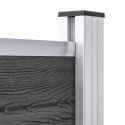 ZESTAW OGRODZENIOWY Z WPC 353X146CM CZARNY