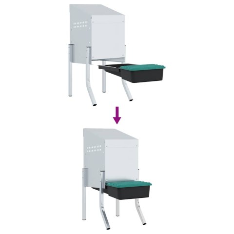 GNIAZDO LĘGOWE DLA KUR WYGODNE TRWAŁE WENTYLOWANE ŁATWE CZYSZCZENIE