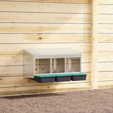 SKRZYNKI LĘGOWE DLA KUR 3 KOMORY MONTAŻ NA ŚCIANIE