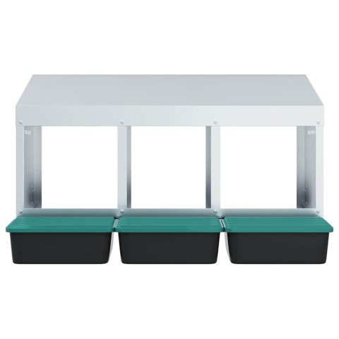 SKRZYNKI LĘGOWE DLA KUR 3 KOMORY MONTAŻ NA ŚCIANIE