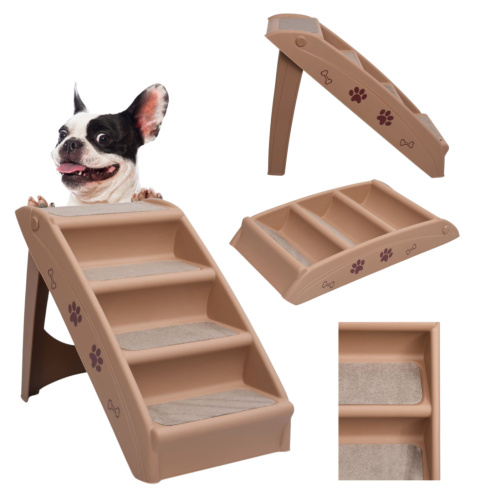 SCHODY SCHODKI DLA PSA RAMPA PODEST 4 STOPNIE 40CM STABILNE SKŁADANE