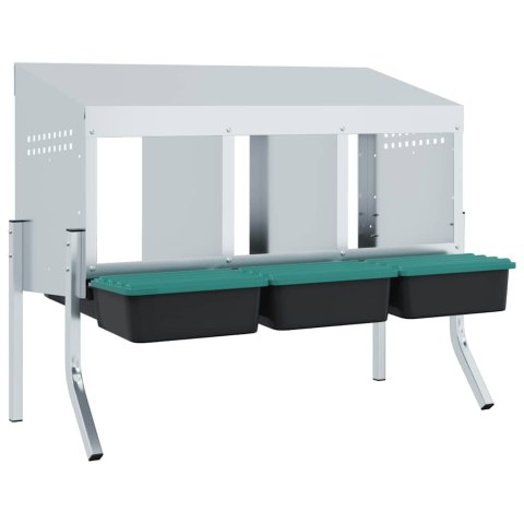 GNIAZDO LĘGOWE DLA KUR 3 KOMORY WYGODNE TRWAŁE WENTYLOWANE ŁATWE CZYSZCZENIE