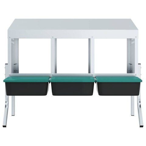 GNIAZDO LĘGOWE DLA KUR 3 KOMORY WYGODNE TRWAŁE WENTYLOWANE ŁATWE CZYSZCZENIE