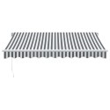 RĘCZNIE ZWIJANA MARKIZA Z LED ANTRACYTOWO-BIAŁA 300X250CM