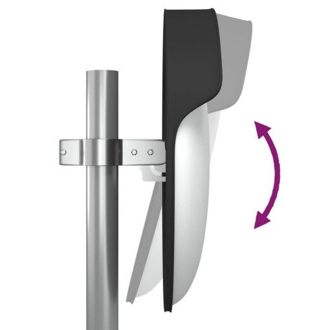 WYPUKŁE LUSTRO DROGOWE CZARNE Ø45CM POLIWĘGLAN