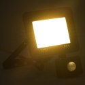 REFLEKTOR LED Z CZUJNIKIEM 30 W CIEPŁE BIAŁE ŚWIATŁO