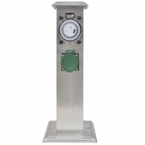 SŁUPEK OGRODOWY Z GNIAZDAMI STAL NIERDZEWNA Z REGULATOREM