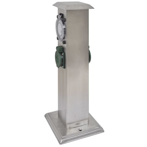 SŁUPEK OGRODOWY Z GNIAZDAMI STAL NIERDZEWNA Z REGULATOREM