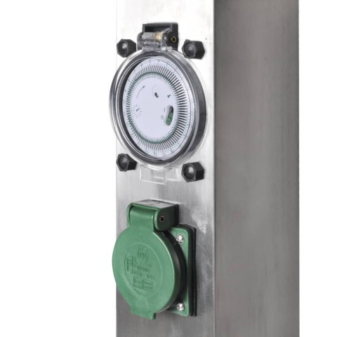 SŁUPEK OGRODOWY Z GNIAZDAMI STAL NIERDZEWNA Z REGULATOREM