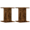 STOJAKI NA ROŚLINY 2 SZT. PRZYDYMIONY DĄB 30X30X40CM