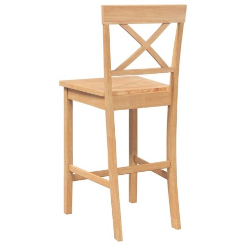 HOKERY BAROWE 2 SZT. NATURALNE DREWNO KAUCZUKOWE