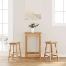 HOKERY BAROWE 2 SZT. NATURALNE DREWNO KAUCZUKOWE